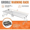 Yukon Glory Griddle Warming Rack Designed for 22 Blackstone Griddles One-Step Clip On Attachment Portable and Collapsible
