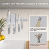 12 Inch Magnetic Knife Strip Premium Stainless Steel Wall Mounted Kitchen Knives Bar,Space-Saving Powerful No Drilling Magnetic Knife Rack for Home Kitchen Utensil Holder & Tool Holder