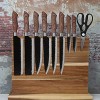 Azauvc Magnetic Knife Broad,16 X 12 Inches Universal Knife Block Made by Natural Wood and Strong Magnets,Knife Strip L