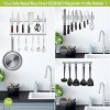 HQQNUO Magnetic Knife Strip 17 Inch Stainless Steel Magnetic Knife Holder for Wall Mounting with 6 Removable Hooks Magnetic Tool Bar Art Supply Organizer Home Kitchen Organizer