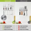 HQQNUO Magnetic Knife Strip 17 Inch Stainless Steel Magnetic Knife Holder for Wall Mounting with 6 Removable Hooks Magnetic Tool Bar Art Supply Organizer Home Kitchen Organizer
