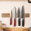 Magnetic Knife Holder for Wall 16 inch Acacia Wood Knife Magnetic Strip Powerful Neodymium Magnet Knife Hanger Knife Bar for Kitchen knives- KEEMAKE