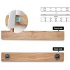 Magnetic Knife Holder for Wall ROCKURWOK Wood Magnetic Knife Strip Knife Rack Kitchen Knives Hanger Strong Powerful Magnet for Space Saving 15.7 inch