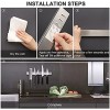 Magnetic Knife Strip Adhesive Magnetic Knife Holder for Wall 16'' Stainless Steel Kitchen Magnetic Knife Holder Wall Knife Magnet Bar