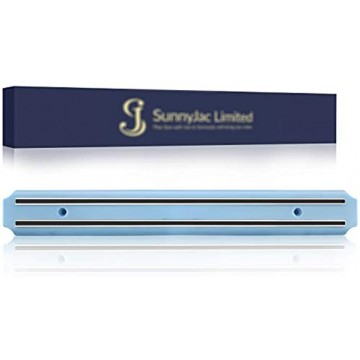 SunnyJac-Magnetic-Holder-Knife-Wall 15-inch Modern Multi-function Rack Strip Tool Organizers and Art for Kitchen Garage and Workshop Easy Installation Blue