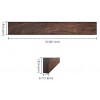 Walnut Magnetic Knife Strip Wood Magnetic Knife Holder with Powerful Magnets Wall Mount Knife Rack 15 inch