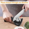 4-in-1 Kitchen Knife Sharpener: 4-Stage Knife Sharpener+Mini Sharpener Helps Restore Sharpen and Polish Knife and Scissor Anti-Slip Glove Included Efficient for Kitchen Outdoor Barbecue&Camping