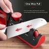 4 in 1 Manual Knife Sharpener for Kitchen Knives & Scissors Adjustable Sharpening Tool with Tungsten Steel Diamond Ceramic Slot Helps Restore Knife or Shears Blades
