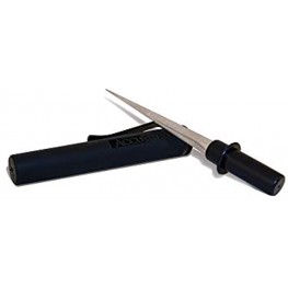 AccuSharp Diamond Compact Knife Sharpener Tapered Rod Diamond-Coated Steel Stick Quickly Sharpens Restores Repairs & Hones Serrated Blades Cutting Tools Cleavers Axes & Machetes