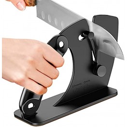 Kitchen Knife Sharpener 2021 Upgraded Self-adjusting Angle Sharpener for All Knives Protect Blades from Damage Quickly Sharpen and Polish Beveled Standard Blades Tungsten Carbide