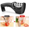 Knife Sharpener Professional 3 Stage Sharpener Sharpening Helps Repair Restore and Polish Blades，Sturdy Design Non-Slip Base Pat Easy and Safe to Use Fast and Effective Manual Sharpening Tool