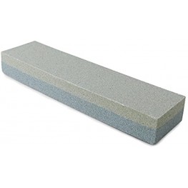 New Star Foodservice 36480 Combination Sharpening Stone Knife Sharpener 8" x 2" x 1" Silver & Grey