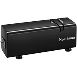 Northmas Electric Knife Sharpener for Home Use 30s Quick Sharpening Working Continuously for 60 Mins Global Voltage Design Size 5.8-2-2.4 Inch Black