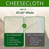 6 Pack Cheesecloth for Straining 20”X20” Grade 90 Plus 2 Layers,Edge Hemmed 100% Unbleached Cotton Cloth Reusable Strainer for Cheese Yogurt Almond Oat Soy Nut Milk Juice Coffee Herbs