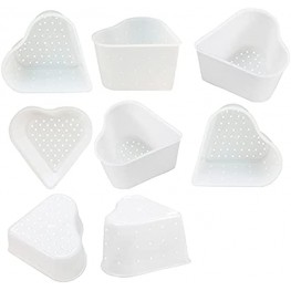8 pcs Cheesemaking Kit Punched Сheese Mold Press Strainer cheese Basic Cheese Mold Heart 0,3 liters set of 8 pieces