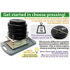 Cheese Press for Cheese Making 12 in Cheesemaking Kit with Wooden Cheese Press and 1 Cheese Mold 1.2 L Сheese Press for Home Cheese Making Metal Guides Pressure up to 50 Pounds
