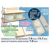 Cheese Press for Cheese Making 16 in Cheesemaking Kit with Wooden Cheese Press and 2 Cheese Molds 1.2 L Сheese Press for Home Cheese Making Metal Guides Pressure up to 50 Pounds