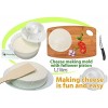 Cheesemaking Kit Butter Punched Сheese Mold Press Strainer cheese With Follower Piston 1,2 liters Tofu Press Mold Cheese Making Kit Machine