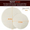 Palksky Cheesecloth Circle Cheese Cloth for Straining Round Muslin Cloth for Cooking 17.5''+25.5'' 4 PCS