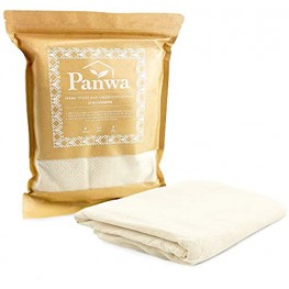 PANWA Traditional THAI Sticky Rice 24 Inch Round 6 Pack Reusable Cheesecloth Grade 90 Triple Stitched Hem Chef Quality 100% Unbleached Cotton Fabric for Straining and Cooking