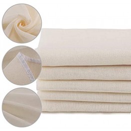 XelNaga 5 Pack Muslin Cloths Reusable for Straining 100% Unbleached Pure Cotton Cheesecloth Soft Square Cheese Clothes Weave Fabric Filter for Cooking Baking 50 x 50 cm Food Strainer Cloth