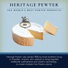 Heritage Pewter Brie Cheese Marker – Brie Cheese Label for Housewarming Gift Dinner Party Trays Weddings Birthdays | Expertly Crafted Pewter