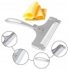 2 Packs Cheese Slicer Stainless Steel Wire Cheese Slicer Adjustable Thickness Cheese Slicer Wired Cheese Cutter for Home Kitchen Cheese Cutting Cooking Tool