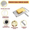 Cheese Slicer Butter Cutter Stainless Steel with Accurate Size Scale for Cheese&Butter Slicing Equipped with 5 Replaceable Stainless Cheese Slicer Wires