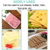 Cheese Slicer Cheese Cutter Stainless Steel Wire Cheese Slicers with Accurate Size Scale for Cheese Butter Equipped with 5 Replacement Wires