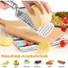 Cheese Slicer Stainless Steel,CANYUWCI Cheese Planer Grater Slicer Set with Accurate Size Scale 5 Replaceable Wires Cheese Cutter Butter Half-Hard & Soft Food