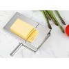 Cheese Slicer，Stainless Steel Cheese Slicer with Accurate Size Scale，Wire cheese Slicer for Cheese Butter Equipped with 5 Replaceable Cheese Slicer wires，Spam Slicer