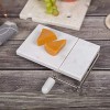 Creative Home Natural Marble Stone Cheese Slicer Butter Cutter with Replacement Wire 5 L x 8 W Off-White color may vary