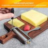 LEAGOKEE Cheese Slicer for Block Cheese- Adjustable Cheese Slicer with Wire and Screw Driver for Painless Replacement- Heavy Duty Spare Wire