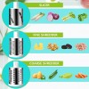 O-WareBaby Rotary Cheese Grater Kitchen Mandoline Vegetable Slicer with 3 Interchangeable Stainless Steel Blades for Fruits Nuts Potatos