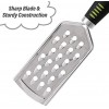 uxcell Cheese Grater Stainless Steeel Cheese Grater with Handle Handheld Cheese Grater for Parmesan Cheese Vegetables Potato