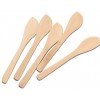 20Pcs Natural Small Wood Knife Mixing Spatulas Spoon Wooden Kitchen Tool for Bread Bakery Cake Jam Cheese Butter Spreader