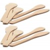 20Pcs Natural Small Wood Knife Mixing Spatulas Spoon Wooden Kitchen Tool for Bread Bakery Cake Jam Cheese Butter Spreader