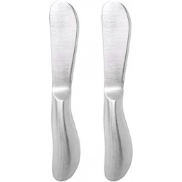 Honbay 2PCS Stainless Steel Cheese Spreader Multipurpose Butter Spreader Knives Small Bread Cream Knives for Cheese Cold Butter Jam Pastry and Other Kitchen Daily Use 5.7"