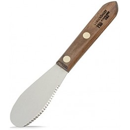 Lamson Sandwich Spreader 6 Stainless Steel with Riveted Walnut Handle