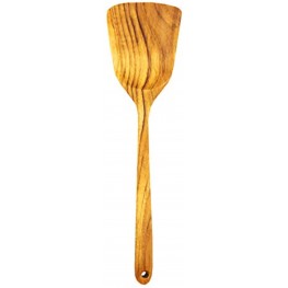 Premium Golden Teak Wood Spatula By Tectona Teak Handmade Wooden Spatula Long Handle for Cooking Eco Friendly Heat Resistant