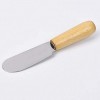 Stainless Steel Small Mini Butter Spreader Sandwich Cream Cheese Condiment Knives Set Wood Handle 4 Inches Set of 3