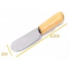 Stainless Steel Small Mini Butter Spreader Sandwich Cream Cheese Condiment Knives Set Wood Handle 4 Inches Set of 3