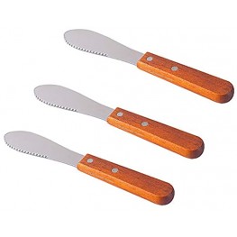 UUYYEO 3 Pcs Stainless Steel Spreader Butter Spreader Knives Condiment Spreader for Sandwiches Cheese