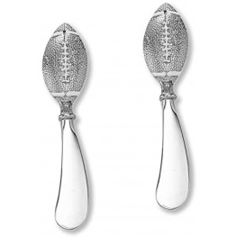 Wine Things Football Cheese Spreader 4 1 2" L Sliver