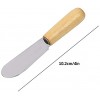 Wood Handle Butter Spreader 4 Inch SourceTon Sandwich Cream Cheese Condiment Knives Set of 10