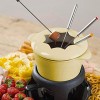 SelfTek 18 Pieces Stainless Steel Fondue Forks Sticks Heat Resistant Fondue Skewers Color Coding Handle for Cheese Chocolate Fondue Roast Marshmallows Meat 9.5 Inch