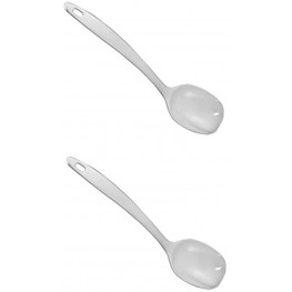 Chef Craft Melamine Basting Spoon White Hard Plastic 11-Inches Long 2-Pack
