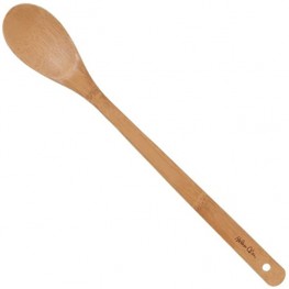 Helen's Asian Kitchen Kitchen Spoon Cooking Utensil 15-Inch Natural Bamboo
