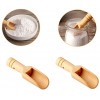 HLLMX 6 PCS Mini Wooden Spoon Wooden Kitchen Spoon Mini Bath Salt Spoon For Candy Spices Parties Bath Salts Essential