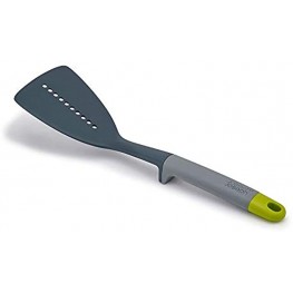 Joseph Joseph Elevate Nylon Slotted Turner with Integrated Tool Rest One-Size Gray Green
